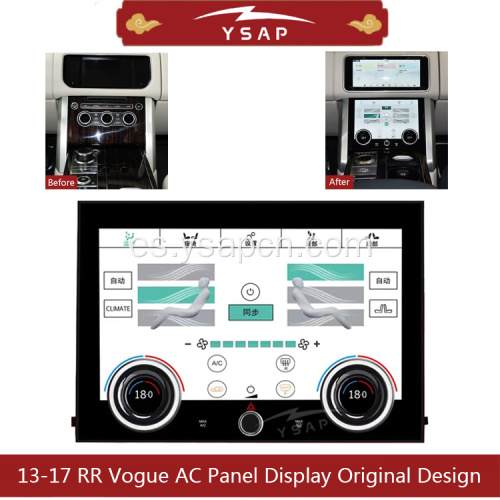 2013-2017 Rangerover Vogue AC Panel Diseño original